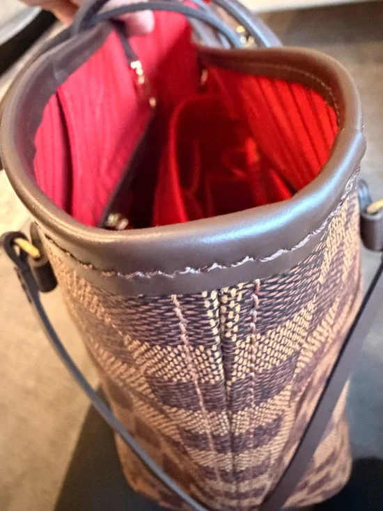 Louis Vuitton Brown Checkered Canvas Tote - Picture 12 of 16